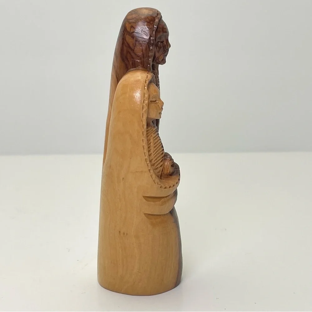 Holy Family Wooden Hand Carved Figures - Picture 8 of 13